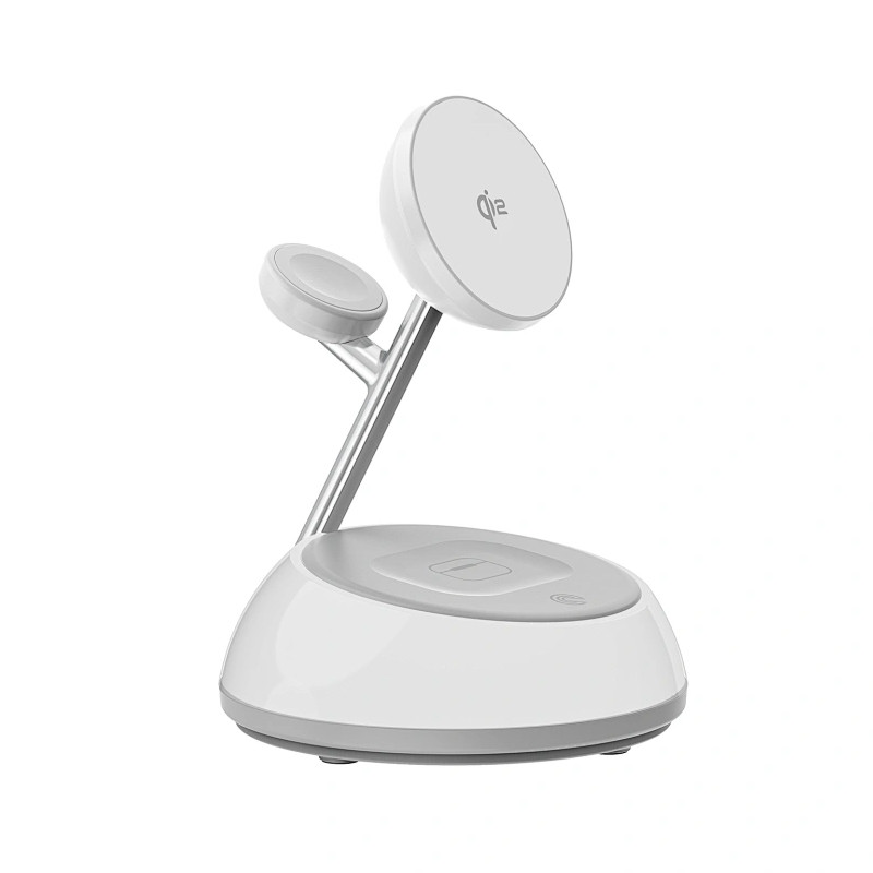 Купити БЗП WIWU Wi-W036 Aurora 3 in 1 Wireless Charger (White) на vchehle.ua