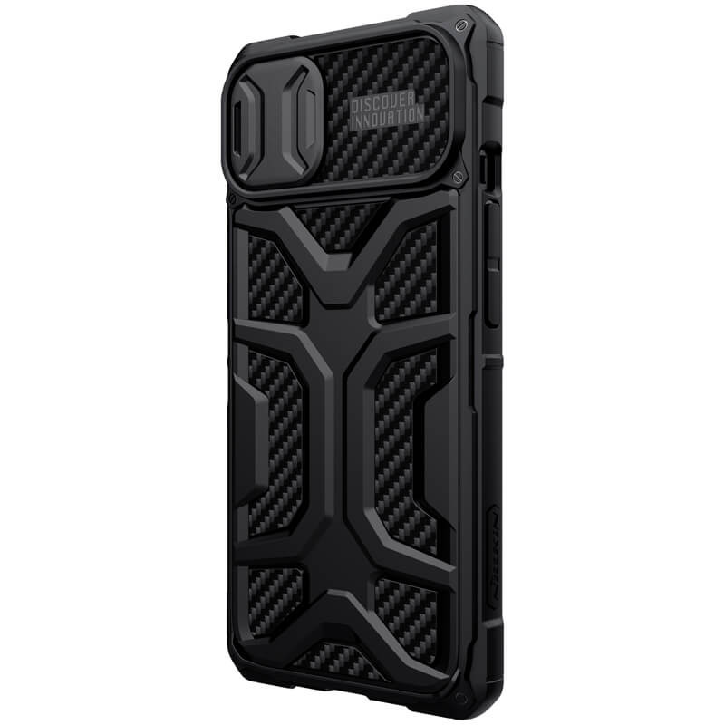 Фото TPU+PC чехол Nillkin CamShield Adventurer (шторка на камеру) для Apple iPhone 13 (6.1") (Черный) в магазине vchehle.ua