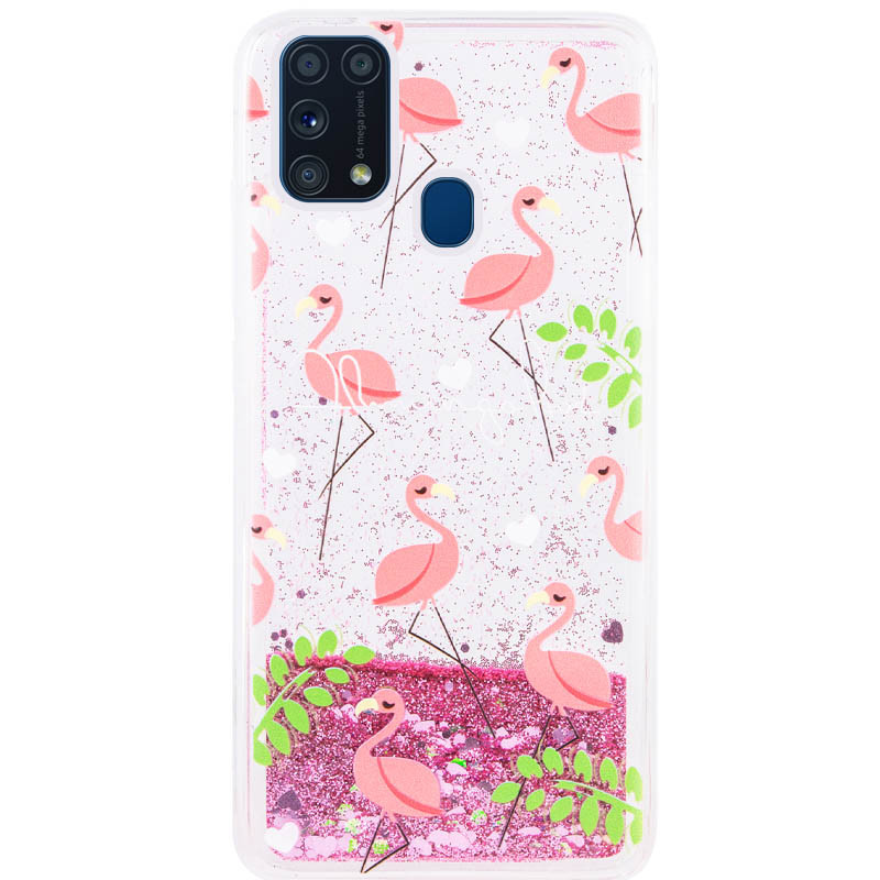 

TPU чохол з переливаючимися блискітками на Samsung Galaxy M31 (Фламінго) 906100