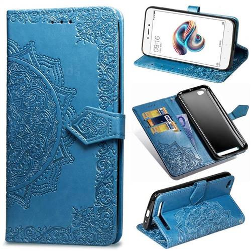 Фото Кожаный чехол-книжка Art Case с визитницей для Xiaomi Redmi 4a (Синий) на vchehle.ua