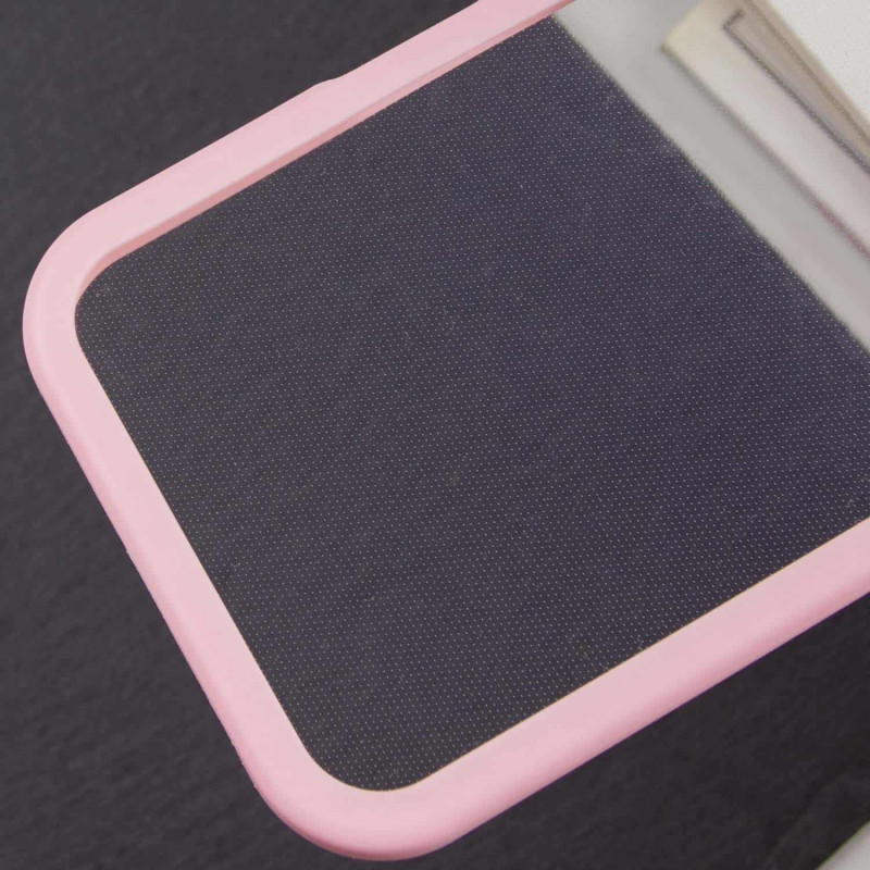 Фото TPU чохол Transparent + Colour 1,5mm на Apple iPhone 14 (6.1") (Pink) в маназині vchehle.ua
