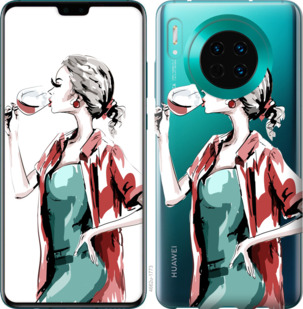 

Чохол Дівчина з келихом на Huawei Mate 30 Pro 875362