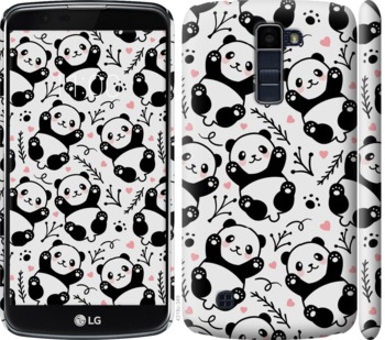 Чехол Панды для LG K10 / K410