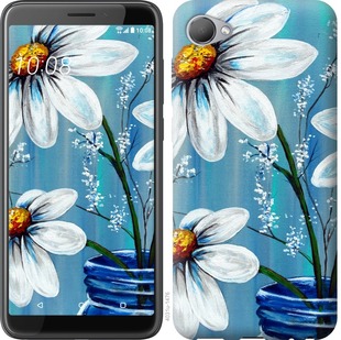 

Чехол Красивые арт-ромашки для HTC Desire 12 672774