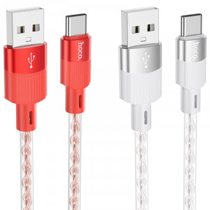 Дата кабель Hoco X99 Crystal Junction USB to Type-C (1m)