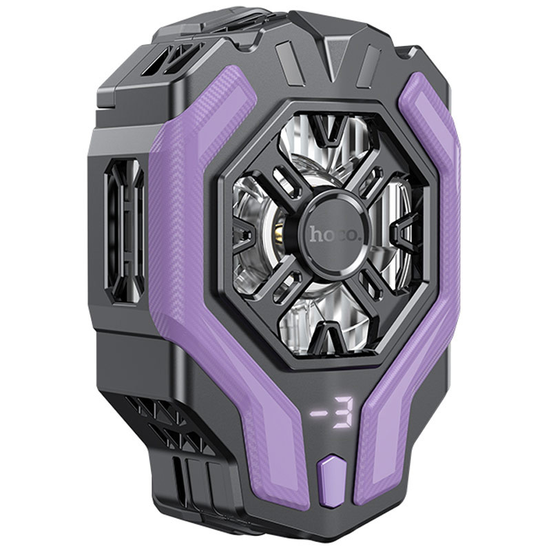 Фото Кулер для охолодження для мобільного телефону Hoco GM26 Ambitious (Black purple) на vchehle.ua