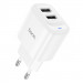 МЗП Hoco C141A Smart 2.1A (2USB-A) (White)