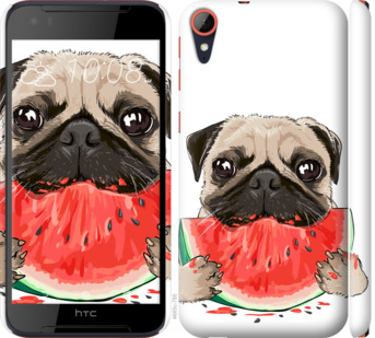 

Чохол Мопс і кавун на HTC Desire 830 843547