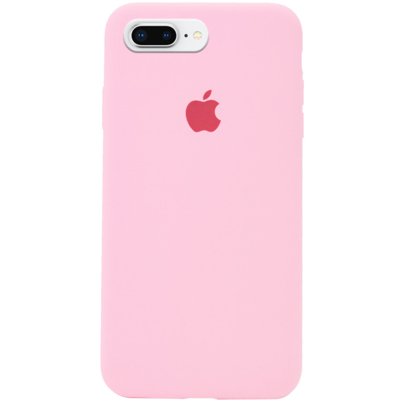 Чохол Silicone Case Full Protective (AA) на Apple iPhone 7 plus / 8 plus (5.5") (Рожевий / Light pink)