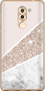 Чехол Пастельный мрамор для Huawei Honor 6X