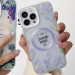 Фото TPU+PC чехол Tenderness with Magnetic Safe для Apple iPhone 12 Pro / 12 (6.1") (Lavender season) на vchehle.ua