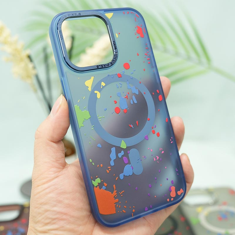 Фото Чохол TPU+PC Flush with Magnetic Safe на Apple iPhone 13 (6.1") (Dark blue) в маназині vchehle.ua