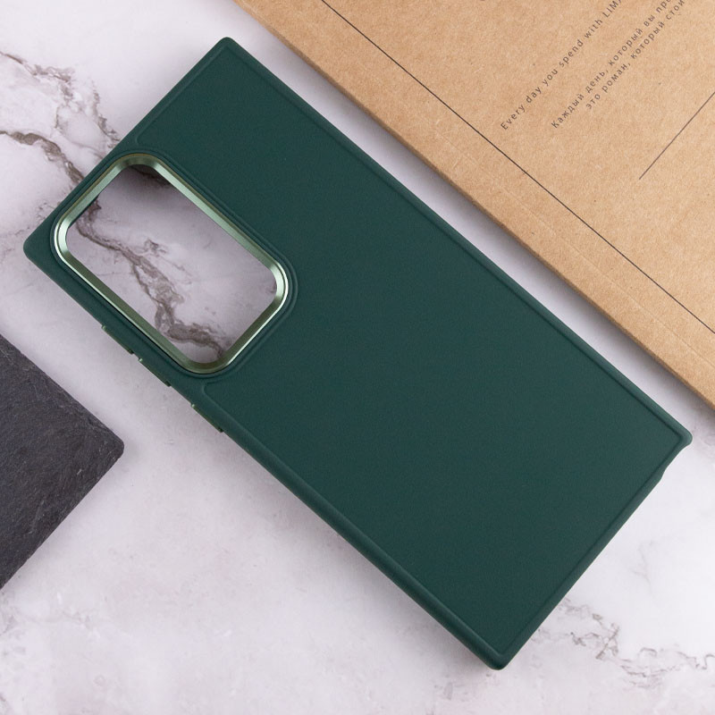 TPU чехол Bonbon Metal Style для Samsung Galaxy S24 Ultra (Зеленый / Pine green) в магазине vchehle.ua