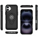 Фото TPU+Textured PC Magnet для Apple iPhone 16 Plus (6.7") (Black) в магазине vchehle.ua