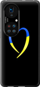 Чехол Жёлто-голубое сердце для Huawei P50