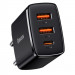 МЗП Baseus Compact Quick Charger 30W QC+ PD (1Type-C + 2USB) (CCXJ-E) (Чорний)