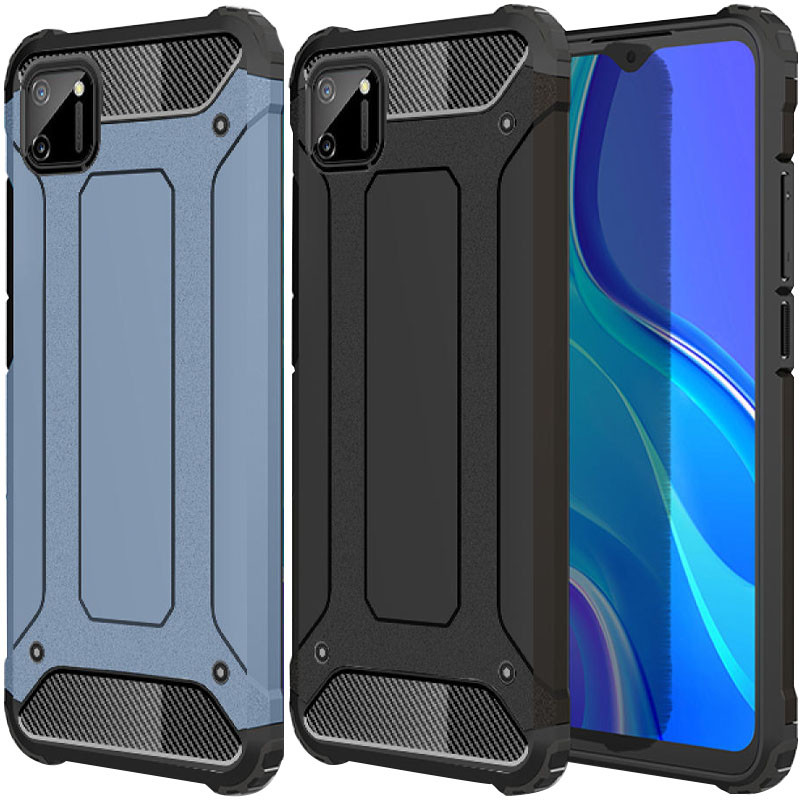 Бронированный противоударный TPU+PC чехол Immortal для Realme C11