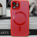 Фото Чехол TPU+Glass Sapphire Midnight with Magnetic Safe для Apple iPhone 13 Pro (6.1") (Красный / Red) на vchehle.ua