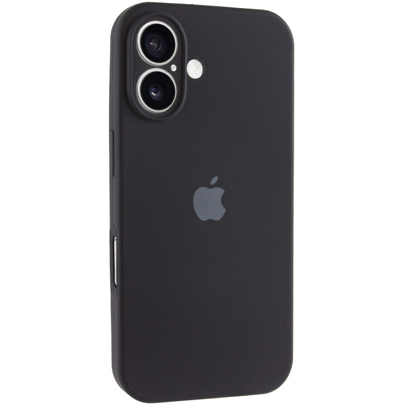 Чохол Silicone Case Full Camera Protective (AA) на Apple iPhone 16 Plus (6.7") (Чорний / Black)