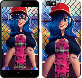 

Чехол Прикольная девочка со скейтбордом для Huawei Nova 2S 618380