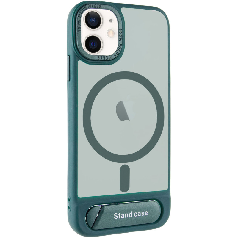 TPU+PC чехол Stand case для Apple iPhone 11 (6.1") (Green)