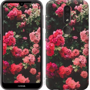 

Чехол Куст с розами для Nokia 4.2 763511