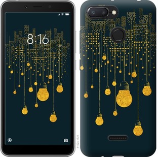 

Чехол Иллюстрация ночного города для Xiaomi Redmi 6 671377