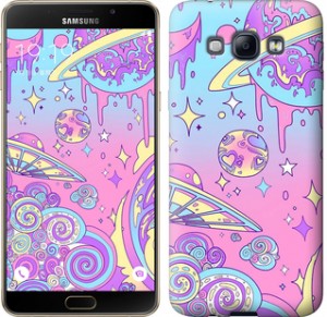 Чехол Розовая галактика для Samsung Galaxy A8 A8000