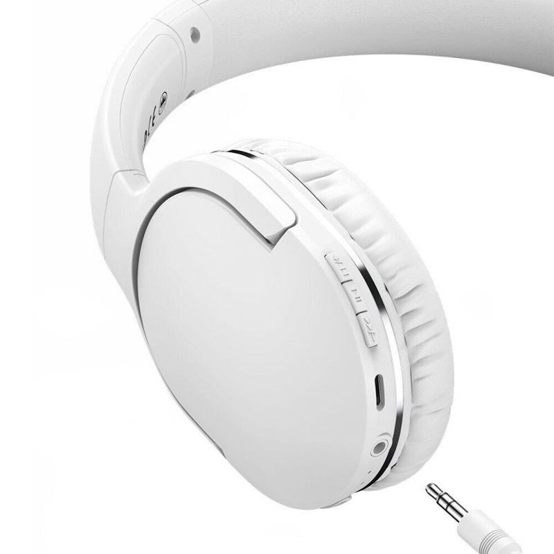 Фото Накладні бездротові навушники Baseus Encok Wireless headphone D02 Pro (NGTD01030) (White) в маназині vchehle.ua