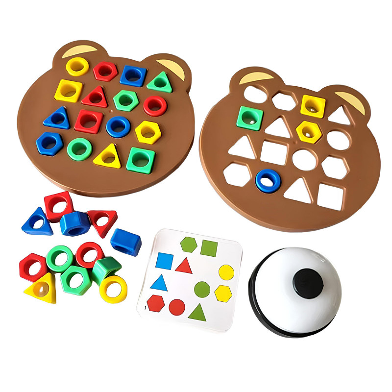 Настільна інтерактивна гра Ummi Shape Matching Game + answer bell (Colorful)