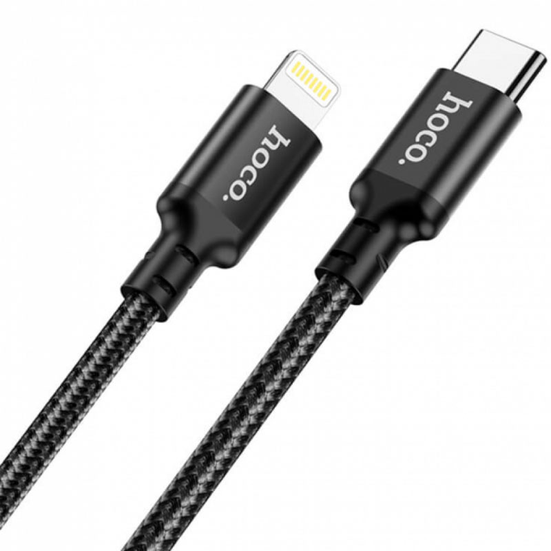 Фото Дата кабель Hoco X14 Double Speed Type-C to Lightning Cable (1m) (Black) на vchehle.ua