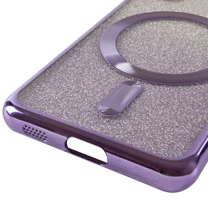 TPU чехол Delight case with Magnetic Safe с защитными линзами на камеру для Samsung Galaxy S21 FE (Фиолетовый / Purple) в магазине vchehle.ua