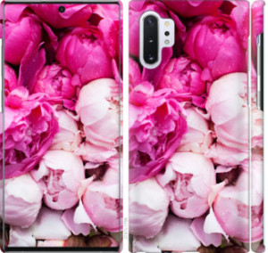 Чехол Розовые пионы для Samsung Galaxy Note 10 Plus