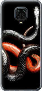 

Чехол Красно-черная змея на черном фоне для Xiaomi Redmi Note 9 Pro 1685078