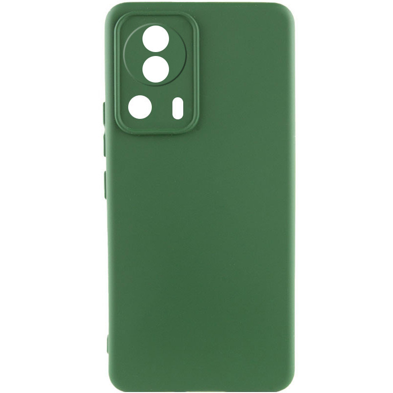 Чохол Silicone Cover Lakshmi Full Camera (A) на Xiaomi 13 Lite (Зелений / Dark green)