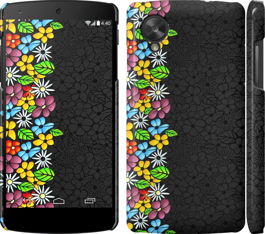 

Чехол цветочный орнамент для LG Nexus 5 102270