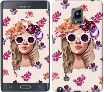 

Чехол Девушка с цветами v2 для Samsung Note Edge SM-N915 190176