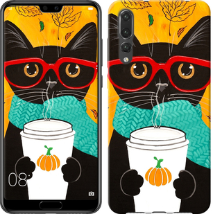 

Чехол Осенний кот для Huawei P20 Pro 639827