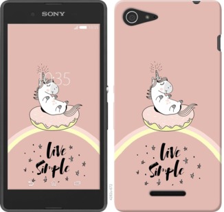 

Чехол Единорожка в пончике для Sony Xperia E3 D2202 719392