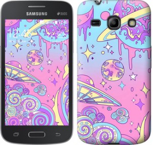 Чехол Розовая галактика для Samsung Galaxy Core Plus G3500