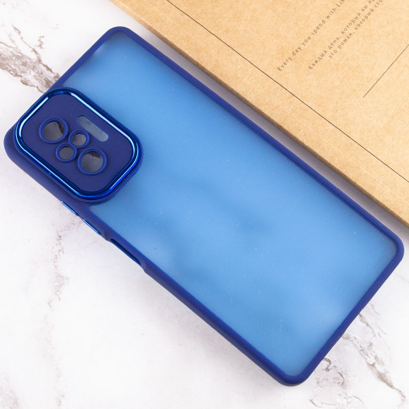 TPU+PC чехол Accent для Xiaomi Redmi Note 10 Pro / 10 Pro Max (Blue) в магазине vchehle.ua