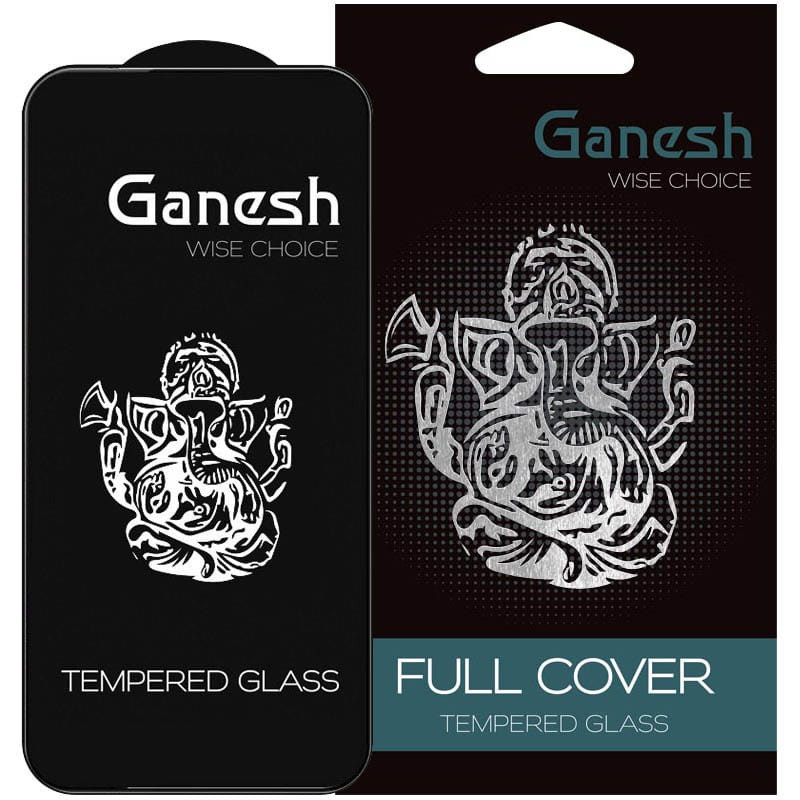 Захисне скло Ganesh (Full Cover) на  Apple iPhone 13 / 13 Pro / 14 / 16e (6.1")