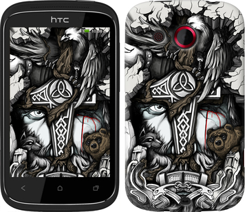 

Чехол Тату Викинг для HTC Desire C A320e 348984