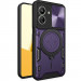 Фото Ударопрочный чехол Bracket case with Magnetic для Xiaomi Redmi 13C / Poco C65 (Purple) на vchehle.ua
