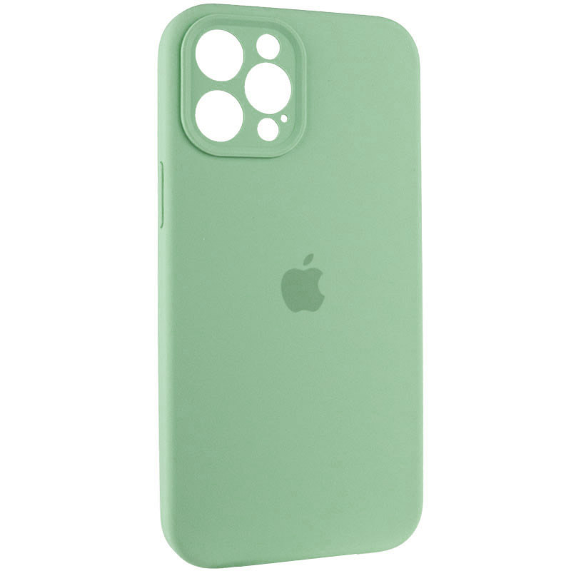Фото Чехол Silicone Case Full Camera Protective (AA) для Apple iPhone 12 Pro (6.1") (Зеленый / Pistachio) на vchehle.ua
