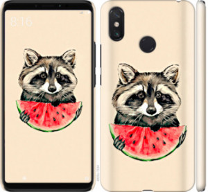 Чохол Єнотик з кавуном на Xiaomi Mi Max 3