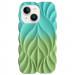 TPU чехол Leaf для Apple iPhone 14 / 13 (6.1") (Marine Green / Mint)