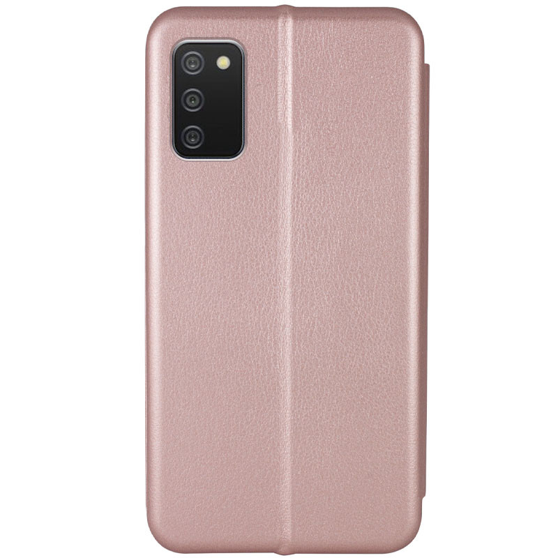 Фото Кожаный чехол-книжка Classy для Samsung Galaxy A02s (Rose Gold) в магазине vchehle.ua