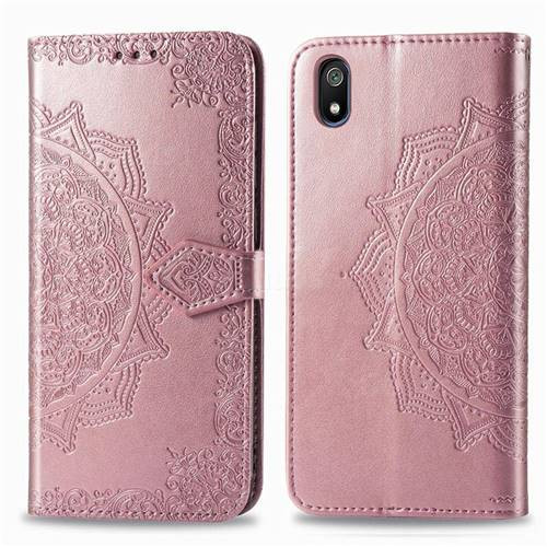 Фото Шкіряний чохол-книжка Art Case з візитницею на Xiaomi Redmi 7A (Рожевий) в маназині vchehle.ua