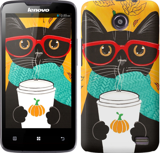 

Чохол Осінній кіт на Lenovo A820 581016